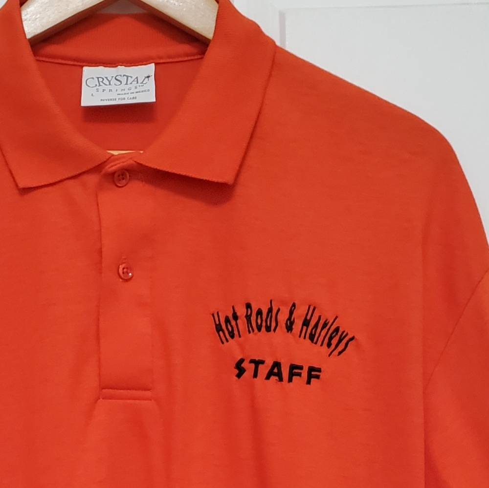 New Harley and Hot Rods Polo Staff Shirt